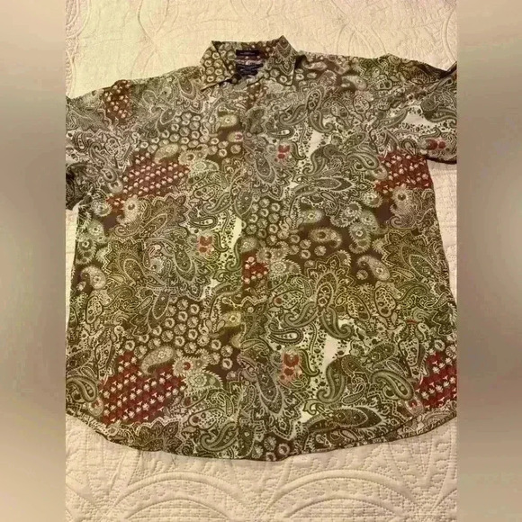 Men’s Daniel Cremeieux Classic Fit Button Down Paisley Shirt Size XL - Picture 1 of 5